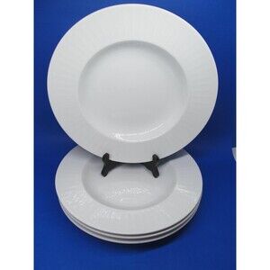 Eschenbach Germany PR Set Of 4 White 11 1/2" Deep Well Plates VGC